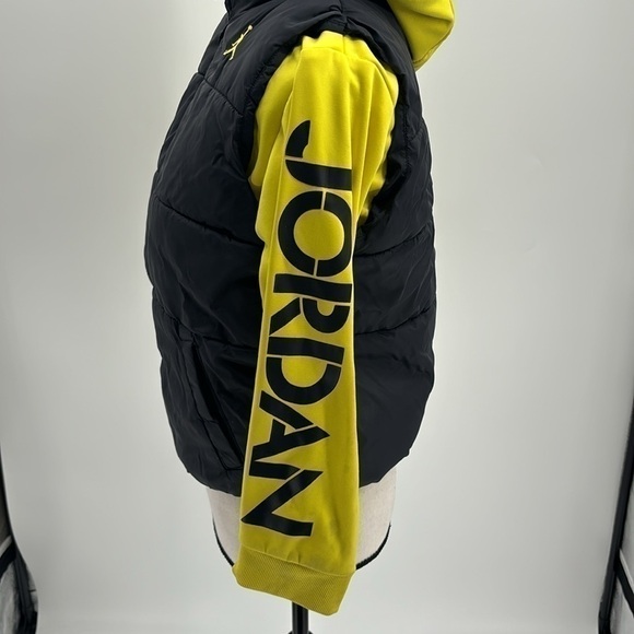 UEC Youth small Jordan yellow & black jacket size 8-10 - Picture 6 of 13